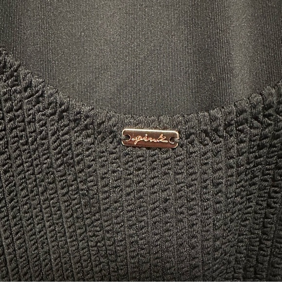 PINK - Crinkle Scoop One Piece Swimsuit - Picture 5 of 7